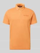 Replay Regular Fit Poloshirt aus reiner Baumwolle in Orange, Größe L