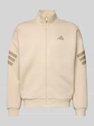 adidas Sportswear Regular Fit Sweatjacke mit Stehkragen in Beige, Größ...
