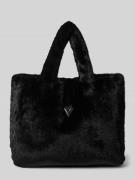 Guess Tote Bag aus Kunstfell Modell 'Anastasie' in Black, Größe 1