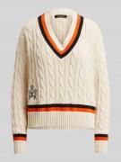 Lauren Ralph Lauren Regular Fit Strickpullover aus reiner Baumwolle in...