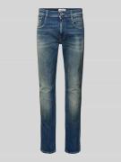 Replay Slim Fit Jeans aus Baumwoll-Mix im Destroyed-Look in Jeansblau,...