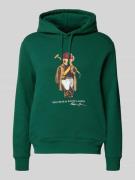 Polo Ralph Lauren Regular Fit Hoodie aus Baumwoll-Mix in Dunkelgruen, ...