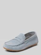 Marc O'Polo Slipper mit Zierlasche in Hellblau, Größe 39