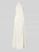 Jake*s Cocktail Regular Fit Abendkleid mit Raffungen in Ecru, Größe 32