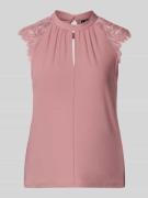 Vero Moda Regular Fit Blusentop mit Spitze Modell 'MILLA' in Rosa, Grö...