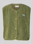 American Vintage Weste mit Rundhalsausschnitt Modell 'HOKTOWN' in Oliv...