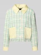 Marc Cain Regular Fit Blazer mit Fransen in Rose, Größe 36