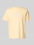 Calvin Klein Jeans T-Shirt mit Label-Print und Rundhalsausschnitt in H...