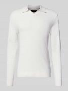 Jack & Jones Premium Regular Fit Poloshirt in Strick-Optik Modell 'Ril...