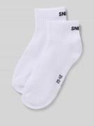 Snocks Socken mit Label-Detail im 2er-Pack in Weiss, Größe 39-42
