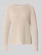 Marc O'Polo Regular Fit Strickpullover aus reiner Baumwolle in Beige, ...