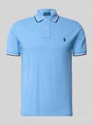 Polo Ralph Lauren Slim Fit Poloshirt aus reiner Baumwolle in Bleu, Grö...