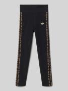 adidas Originals Leggings mit Logo-Print und elastischem Bund in BLACK...