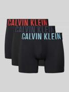 Calvin Klein Underwear Trunks mit elastischem Bund im 3er-Pack in Blac...