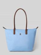 Tommy Hilfiger Shopper mit Leder-Details Modell 'POPETTE' in Hellblau,...