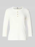 Tommy Hilfiger Slim Fit T-Shirt aus reiner Baumwolle in Ecru, Größe L