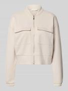 Christian Berg Woman Piqué Blouson Jacke mit Taschen in Ecru Melange, ...