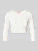 V.M. Bolero aus Viskose-Mix mit 3/4-Arm in Offwhite, Größe 34