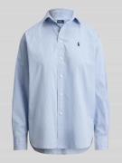 Polo Ralph Lauren Hemdbluse mit Knopfleiste in Blau, Größe L