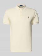 Polo Ralph Lauren Regular Fit Poloshirt aus reiner Baumwolle in Offwhi...