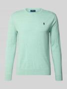 Polo Ralph Lauren Slim Fit Pullover aus reiner Baumwolle in Mint, Größ...