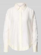 Copenhagen Muse Relaxed Fit Bluse mit Spitze und verdeckter Knopfleist...