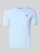 Polo Ralph Lauren Slim Fit T-Shirt aus reiner Baumwolle in Bleu, Größe...