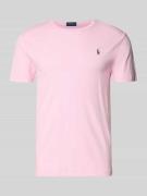 Polo Ralph Lauren Regular Fit T-Shirt aus reiner Baumwolle in Pink, Gr...