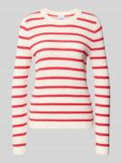 Vila Strickpullover mit Rundhalsausschnitt Modell 'DALO' in Rot, Größe...