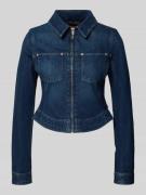 Levi's® Jeansjacke mit Reißverschluss und Label-Detail in Dunkelblau, ...