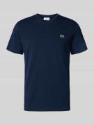 Lacoste Regular Fit T-Shirt aus reiner Baumwolle in Marine, Größe L