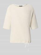 Betty Barclay T-Shirt mit Strukturmuster und Tunnelzug in Offwhite, Gr...