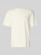 Tommy Hilfiger Relaxed Fit T-Shirt aus reiner Baumwolle in Offwhite, G...