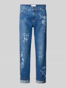 Angels Jeans mit Umschlag und Motiv-Print Modell 'Darlene Beauty' in B...