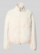 WHITE LABEL Jacke mit Steppnähten und Zweiwege-Reißverschluss in Offwh...