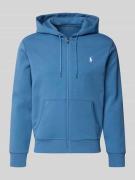 Polo Ralph Lauren Regular Fit Sweatjacke aus Baumwoll-Mix in Aqua, Grö...