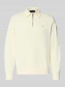 Polo Ralph Lauren Regular Fit Sweatshirt aus reiner Baumwolle in Offwh...
