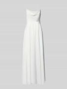 V.M. Abendkleid mit rückseitiger Schnürung und Wasserfall-Ausschnitt i...