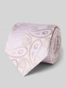 OLYMP Seidenkrawatte im Allover-Look (7,5 cm) in Flieder, Größe 1