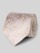 OLYMP Seidenkrawatte im Allover-Look (7,5 cm) in Ecru, Größe 1