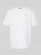 G-Star Raw Regular Fit T-Shirt mit Strukturmuster in Weiss, Größe L