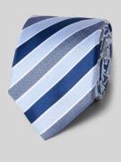 OLYMP Seidenkrawatte im Allover-Look (6,5 cm) in Bleu, Größe 1