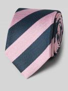 OLYMP Seidenkrawatte im Allover-Look (6,5 cm) in Rosa, Größe 1