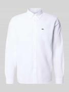 Lacoste Regular Fit Freizeithemd aus reiner Baumwolle in Weiss, Größe ...