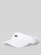 Lacoste Sport Visor Cap mit Logo-Applikation in Weiss, Größe 1