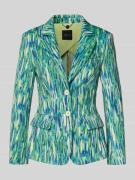 Marc Cain Slim Fit Blazer im Allover-Look in Gruen, Größe 34
