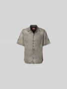 Diesel Regular Fit Jeanshemd mit Lyocell-Anteil in Mittelgrau, Größe L