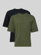 Dsquared2 Loose Fit T-Shirt im 2er-Pack in Anthrazit, Größe L