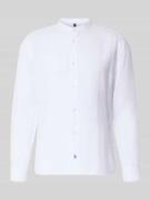 OLYMP Level Five Slim Fit Leinenhemd aus reinen Leinen mit Stehkragen ...