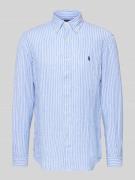 Polo Ralph Lauren Regular Fit Freizeithemd aus reinem Leinen in Bleu, ...